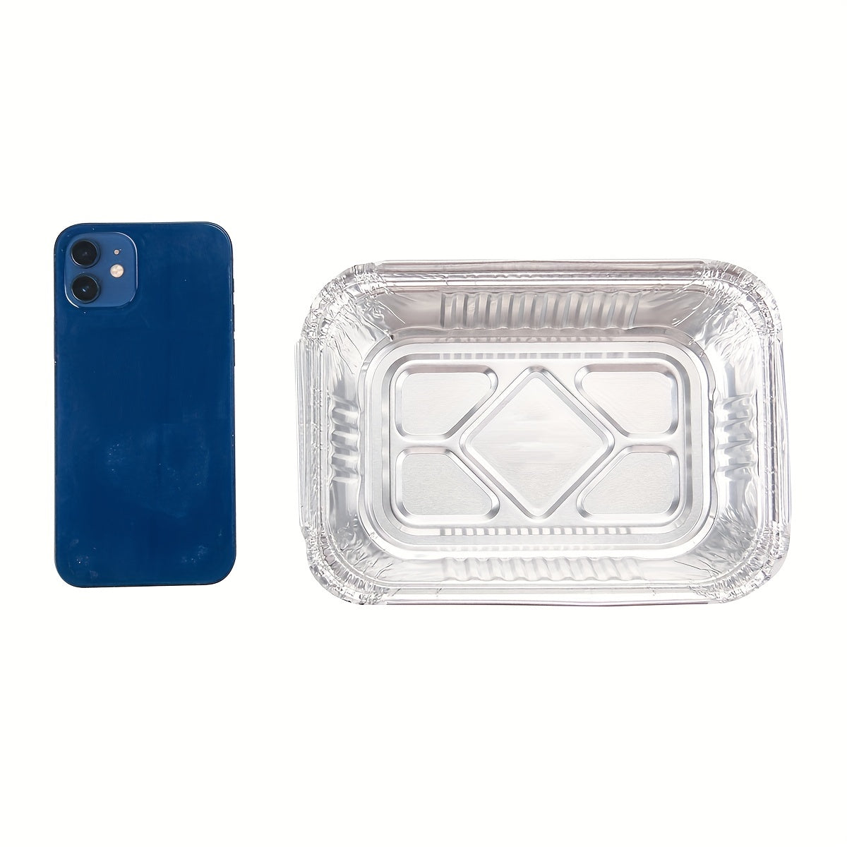 Rectangular Aluminum Foil Pan with Lid 20/50pcs Heavy Duty Disposable Baking Cooking