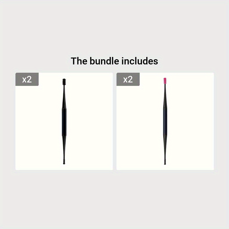 Herramienta de limpieza de oídos con doble extremo de silicona con cabezal de cepillo suave