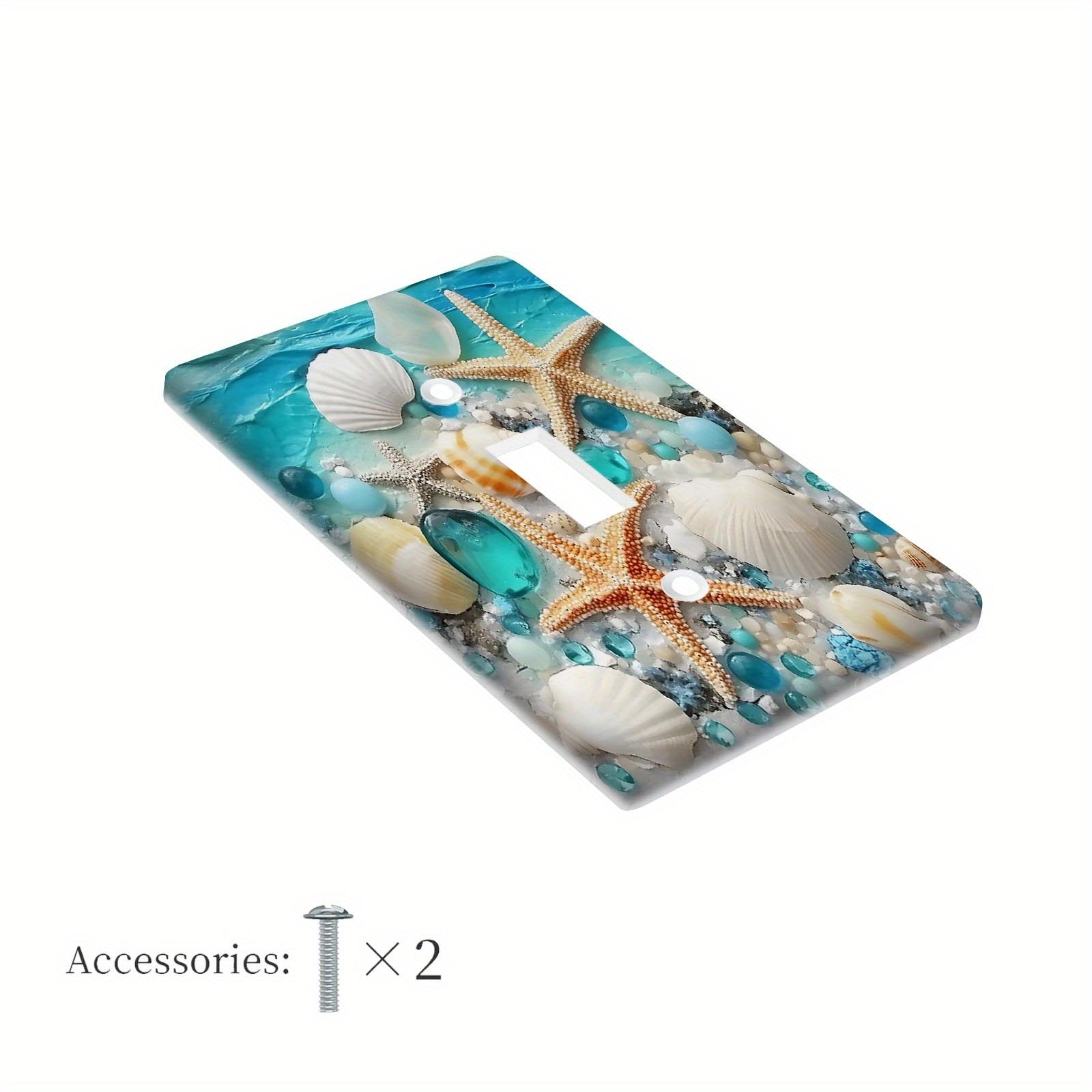 Starfish Wall Plate Unbreakable Polycarbonate Heat Fade Resistant No Electricity 1 or 2 Gang