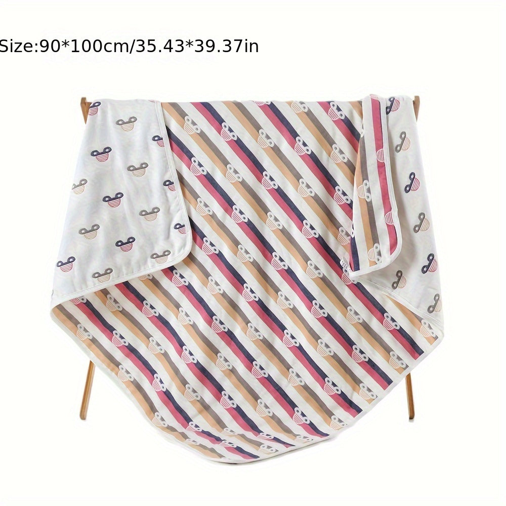 Toalla de bebé con diseño de caricatura, ligera y transpirable, suave y acogedora para uso durante todo el año