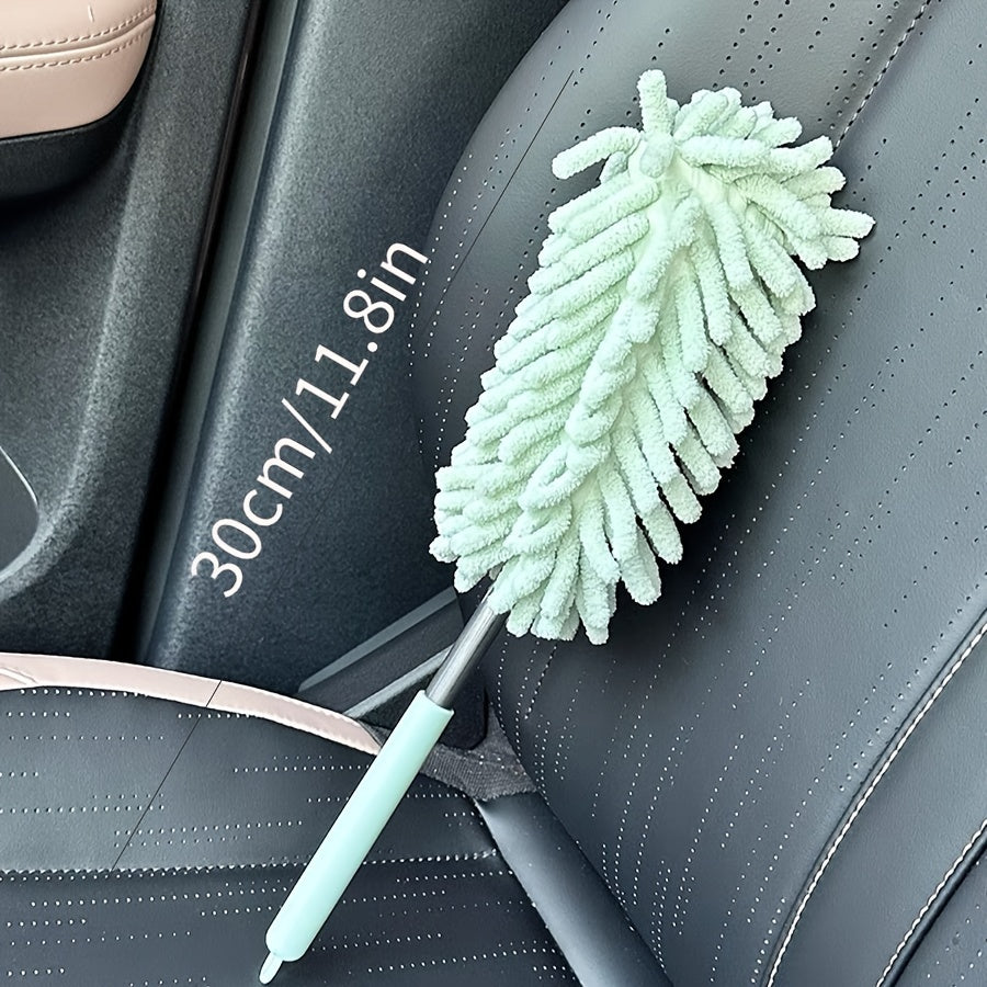 2Pc Microfiber Car Duster Brush Extendable Bendable Cleaning Tool