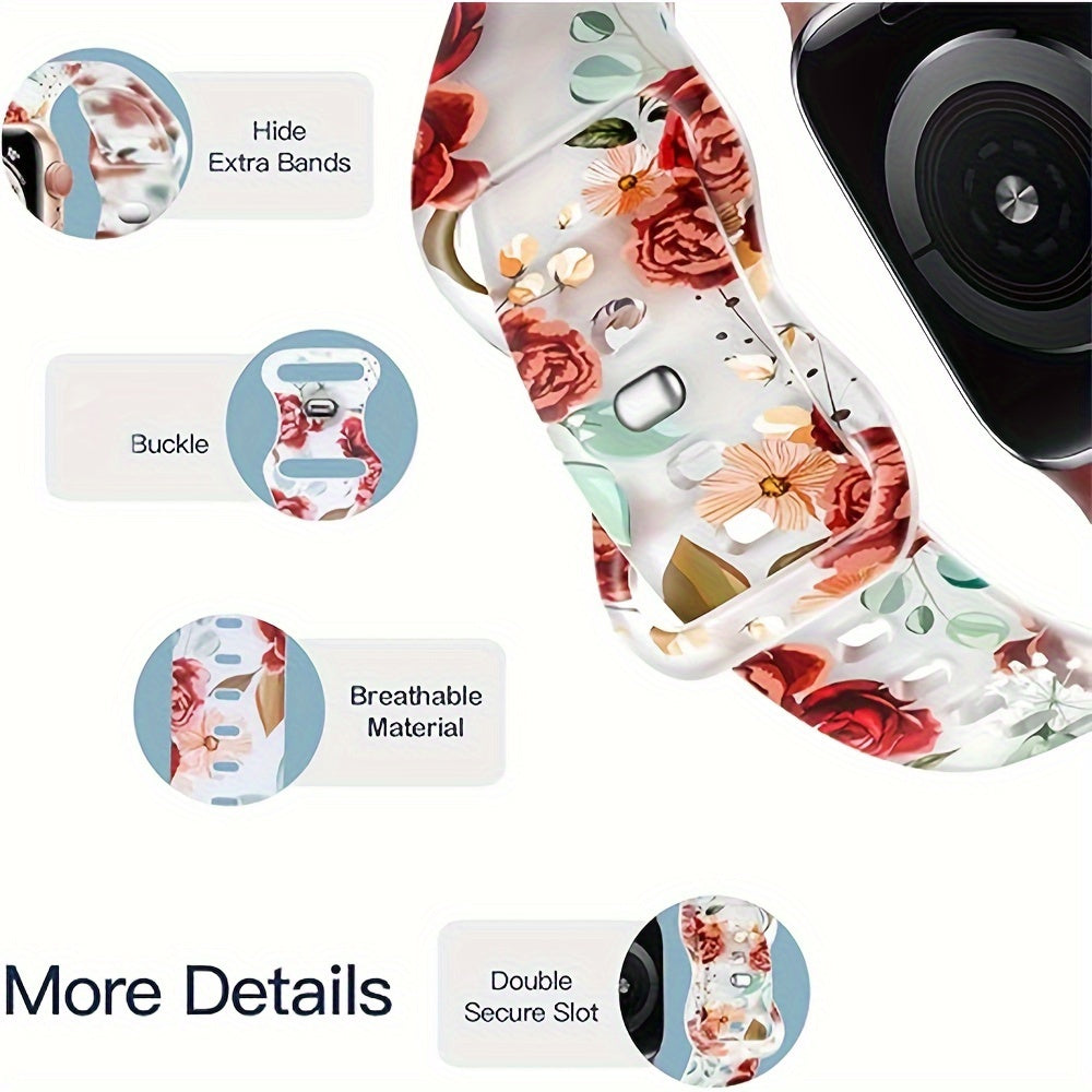 Silicone Sport Watch Bands for All iWatch Models 38mm to 49mm Replacement Straps