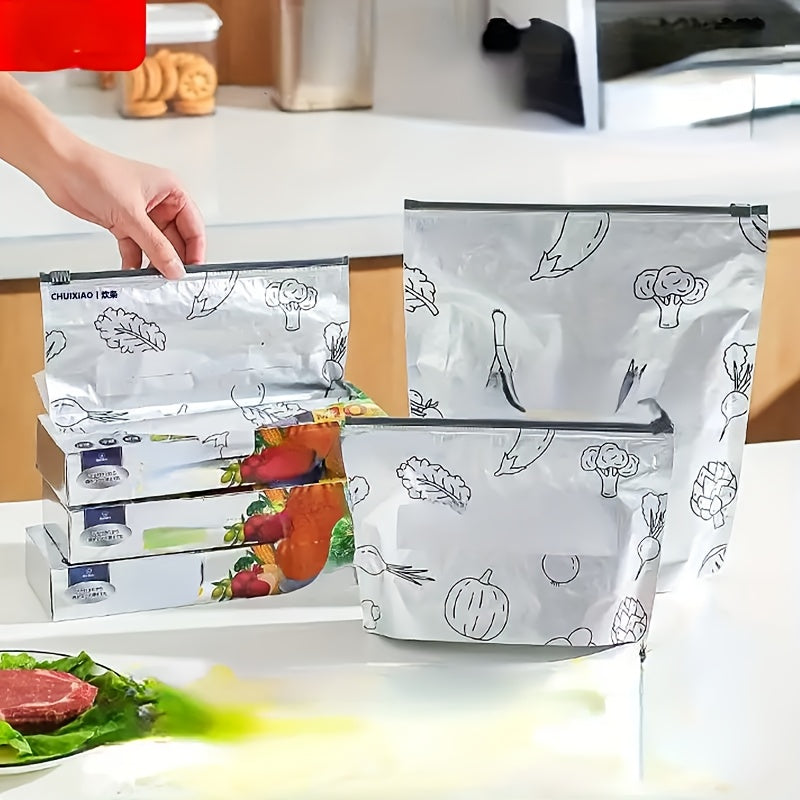 Vacuum Sealer Bags Pack of 10 Food-Grade Aluminum Foil Ziplock Storage Pouches