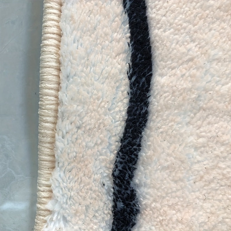 Sun'iy kašmir mushuk shaklidagi gilam, sirpanmaydigan, namlikka chidamli, mashina bilan yuviladigan polyester