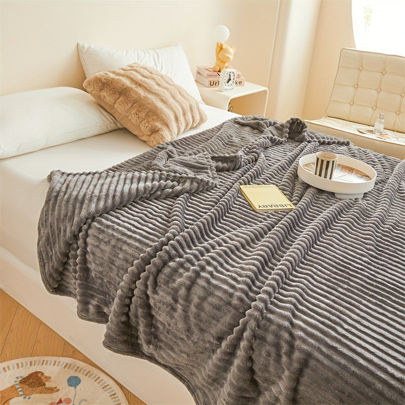 Yellow Ultra-Soft Plush Throw Blanket for Couch Bed Travel Cozy Comfort