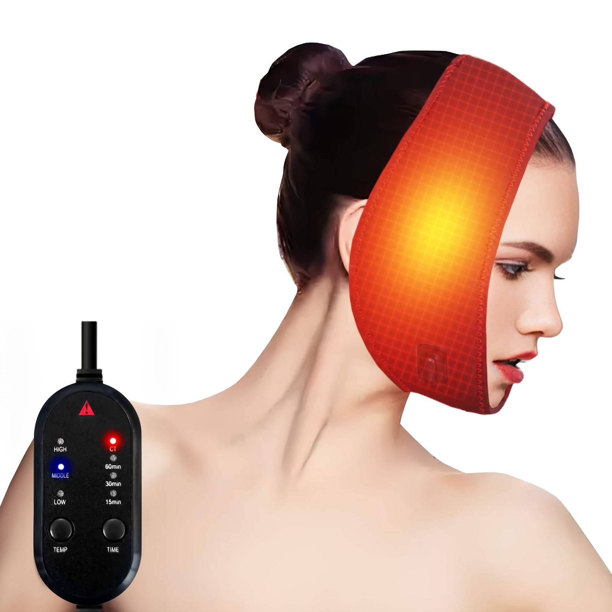 Facial Heating Pad for TMJ with 3 Temperature and Time Settings Electric USB Powered