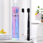 2 ta paket yumshoq tish cho'tkasi, kattalar uchun, yumshoq cho'tka sochlari, chuqur tozalash og'iz parvarishi