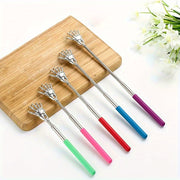 Stainless Steel Telescopic Back Scratcher for Adults and Elderly with Skeleton Hand Design