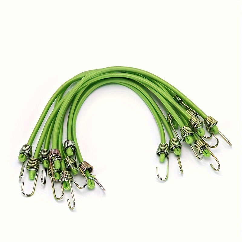 Correas elásticas para equipaje con ganchos de 6/12/24 piezas para acampar, bicicleta, furgoneta, sujeción de cobertores