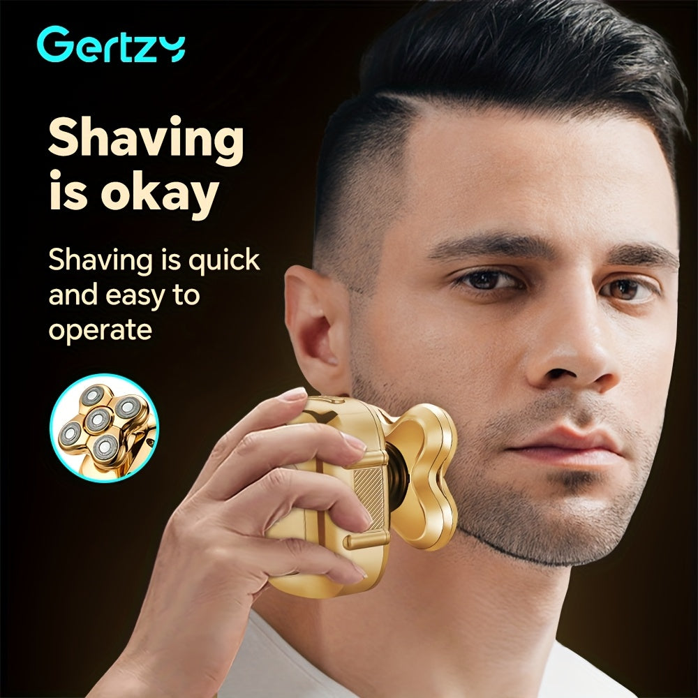 Set de peluquería profesional 5 en 1 con pantalla digital, recortadoras de barba, cortapelos y afeitadora