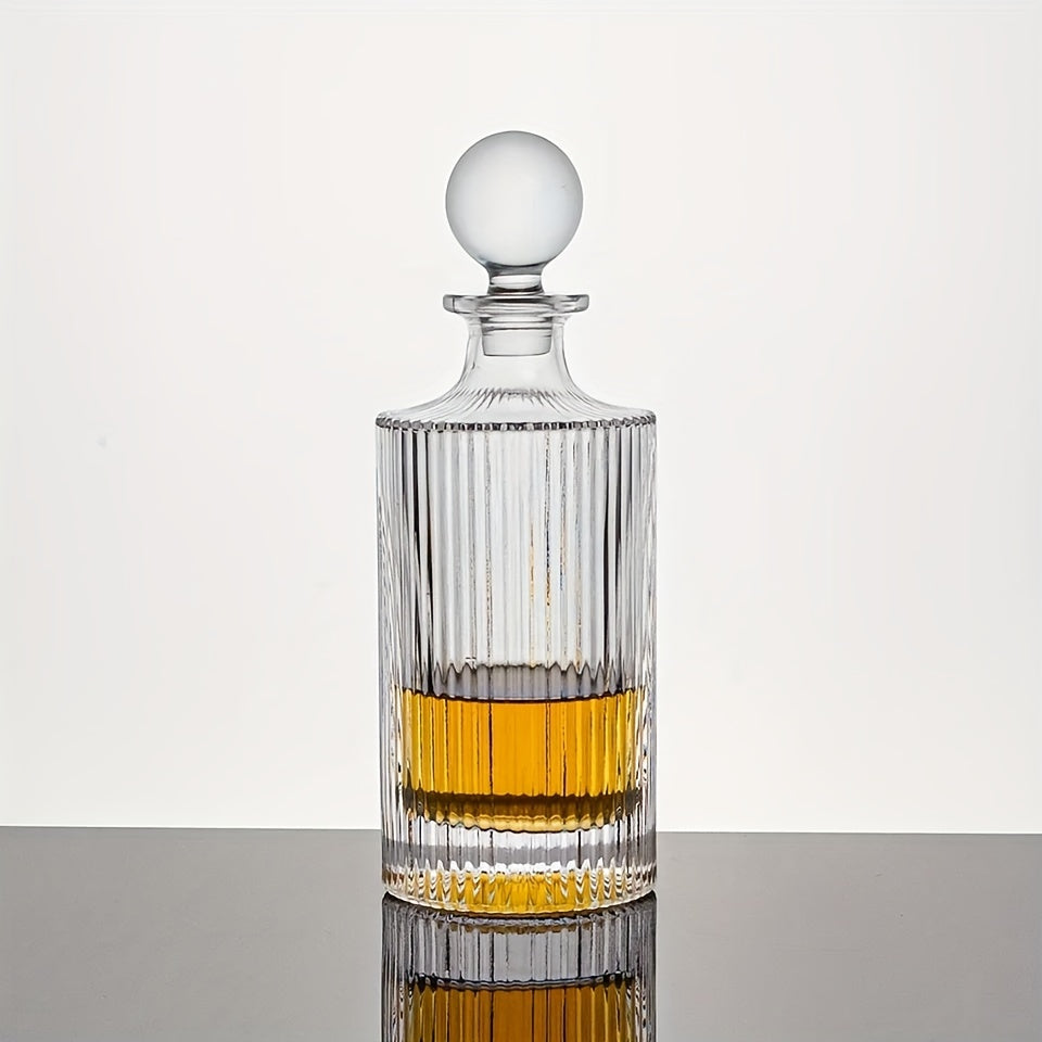 Decantador cuadrado de whisky con tapón de cristal para accesorios de licor y vino