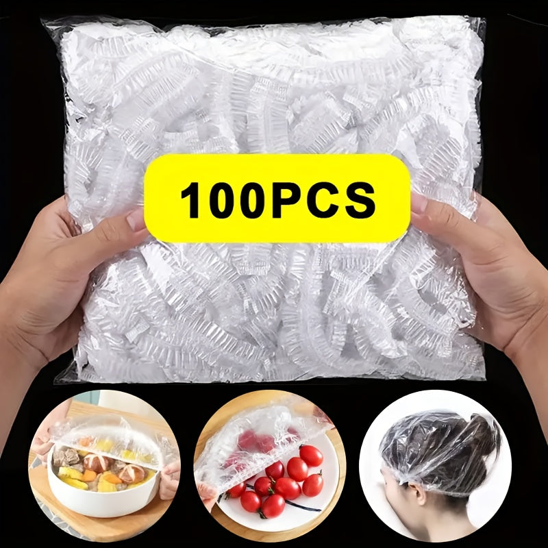 Food Grade PE Fresh-Keeping Bags Set, Disposable Cling Film Wraps for Kitchen