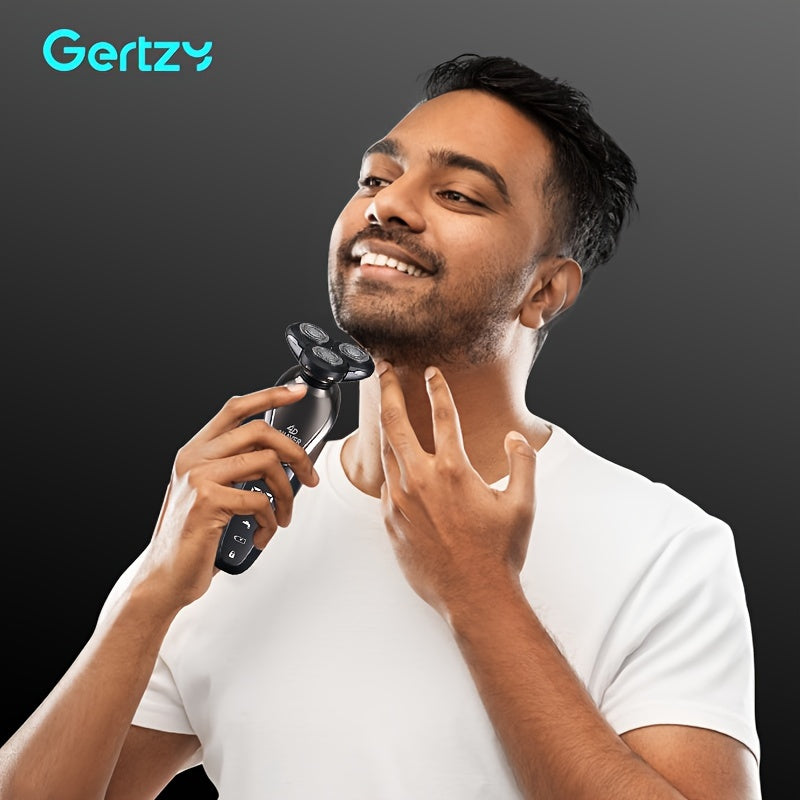 Мужская электробритва 6-в-1 влажная и сухая перезаряжаемая 3D вращающаяся бритва