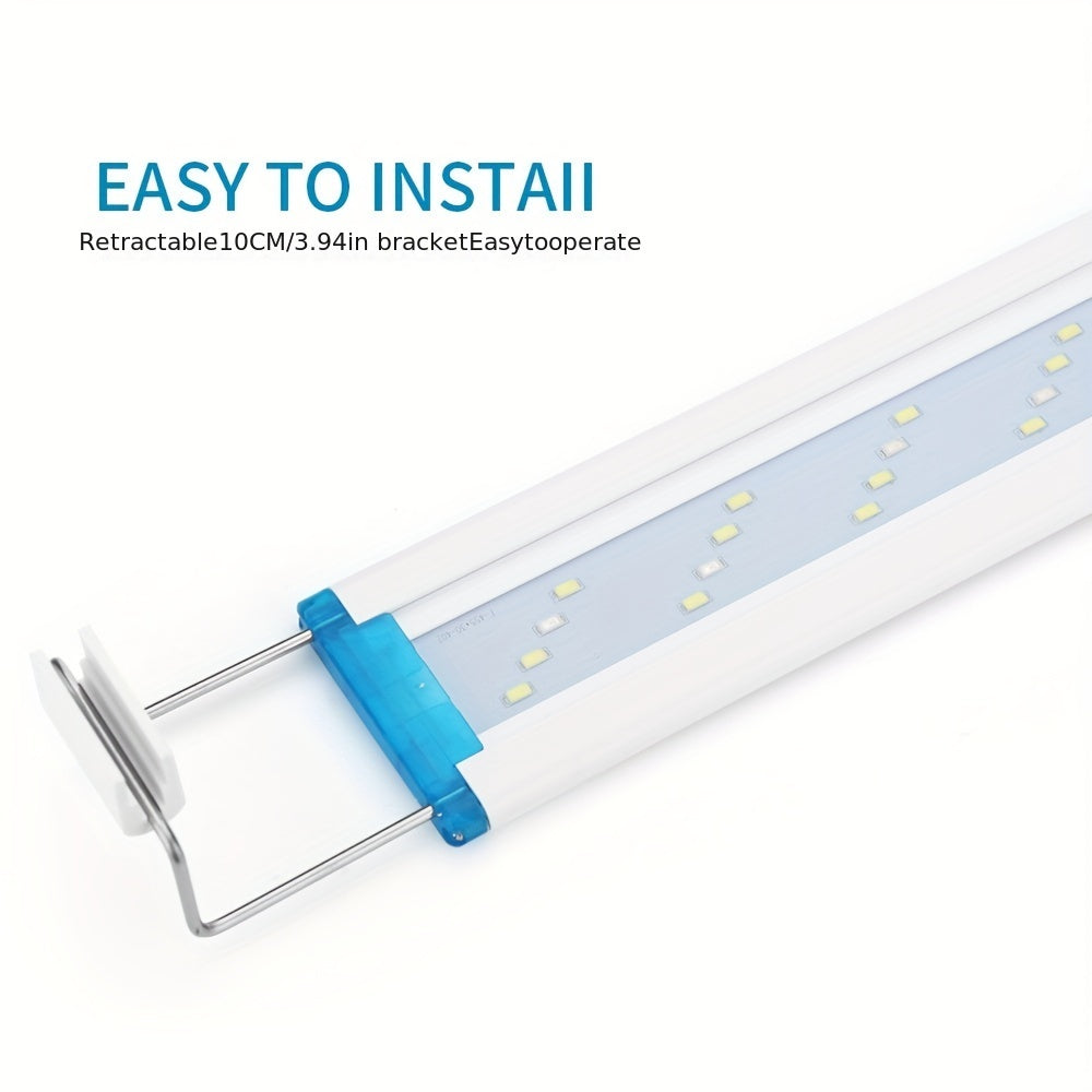 Ultra-Thin LED Aquarium Light Blue White Spectrum 220V for Fish Tank Landscaping