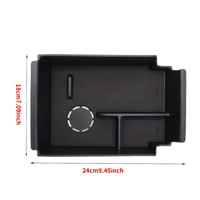 Center Console Armrest Box Leather Purple Interior Storage for Cars