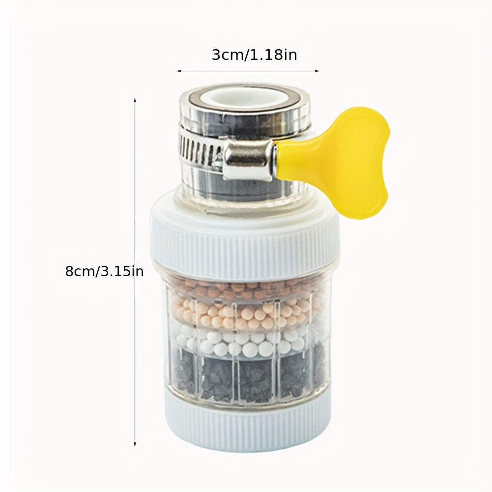 Kitchen Faucet Filter 360° Rotatable 6-Layer Purification Splashproof