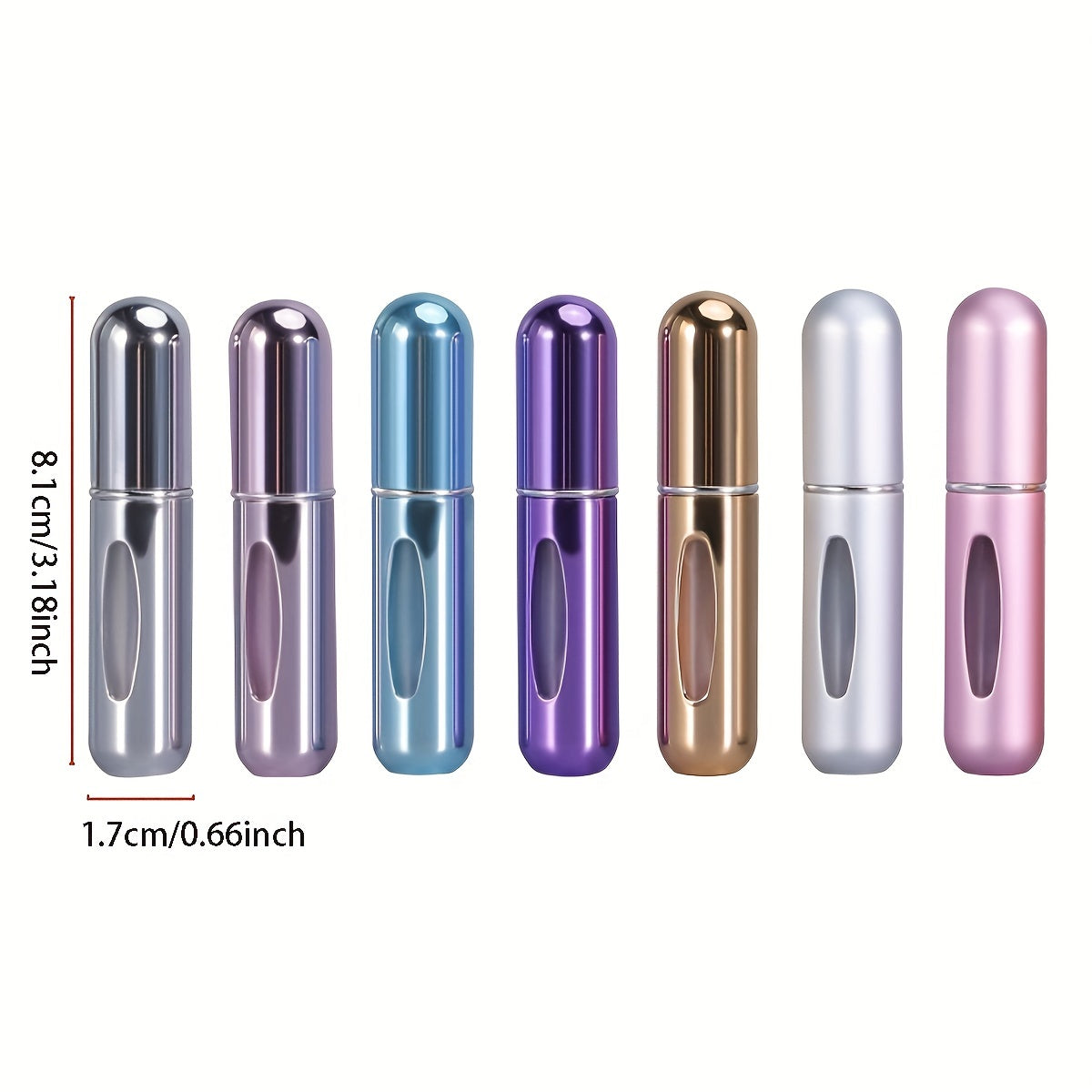 Unisex 5ml Travel Perfume Bottle Portable Empty Spray Cosmetic Refillable