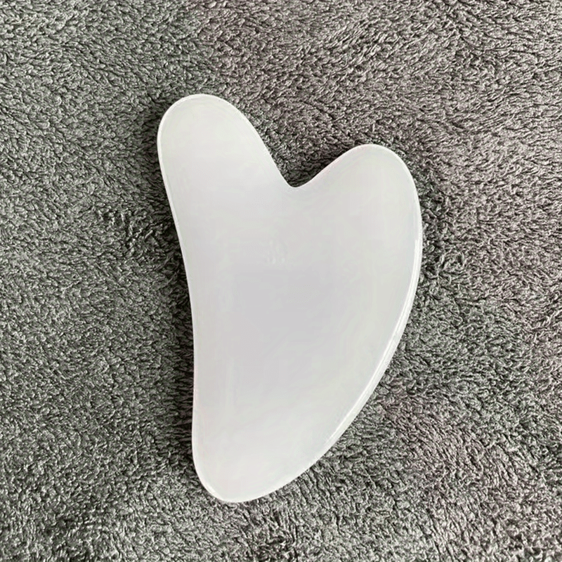 Heart-Shaped Resin Gua Sha Tool for Facial and Body Hair Removal