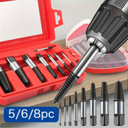 Premium Metal Screw Extractor Kit for Damaged Screws Bolts and Pipes 5/6 Pieces