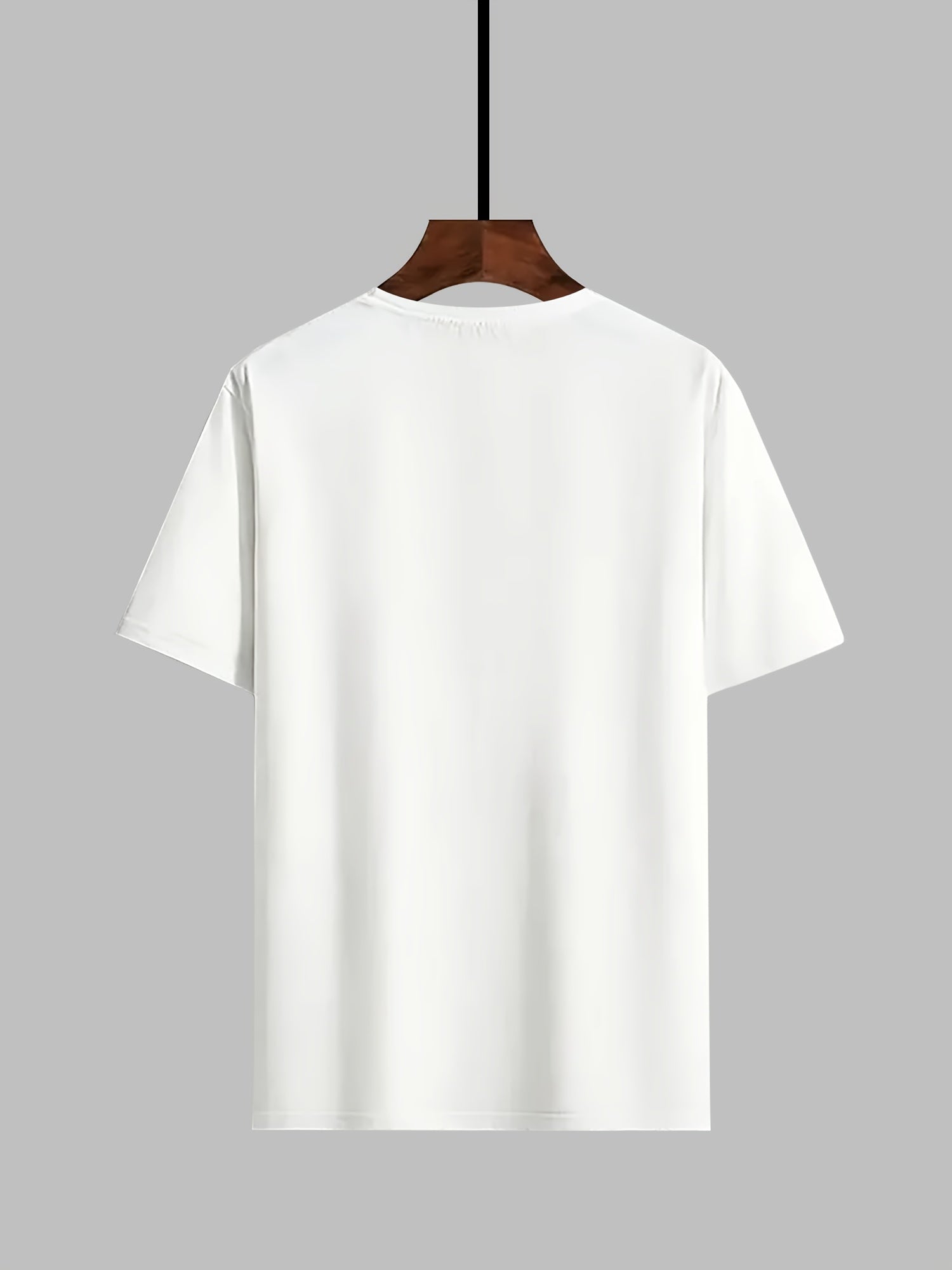 Мужская футболка из полиэстера с мультяшным принтом, короткий рукав, повседневная спортивная футболка для бега и ежедневной носки