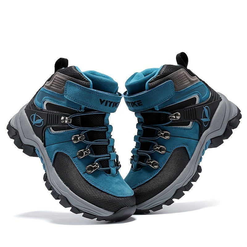 Kids Winter Hiking Boots Boys Girls Waterproof Warm Lining TPR Sole Outdoor Trekking