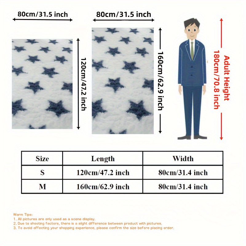 Alfombra de área de felpa lujosa con patrón de estrellas, antideslizante, suave y lavable a máquina