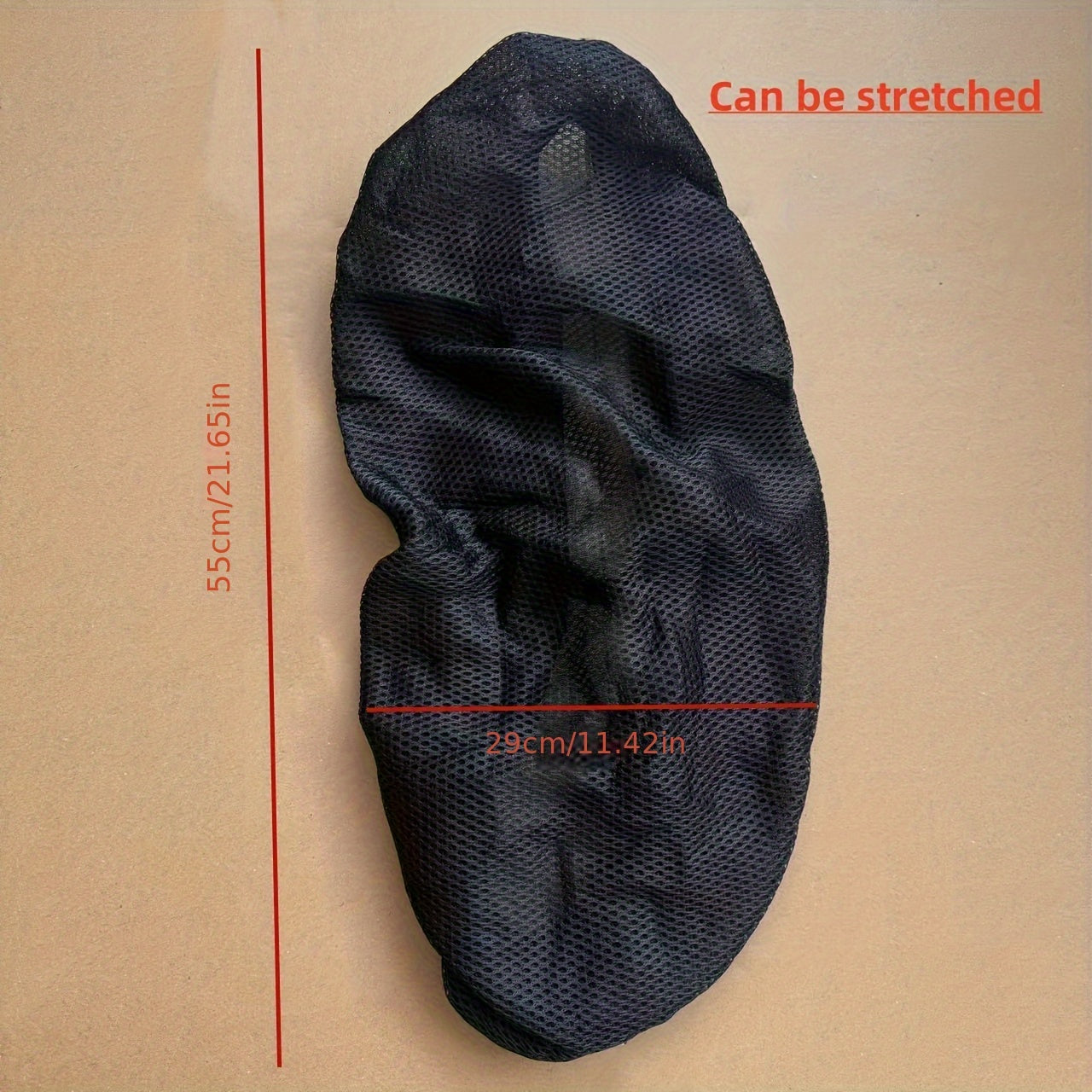 Cubierta de asiento de motocicleta de malla 3D transpirable universal antideslizante de poliéster