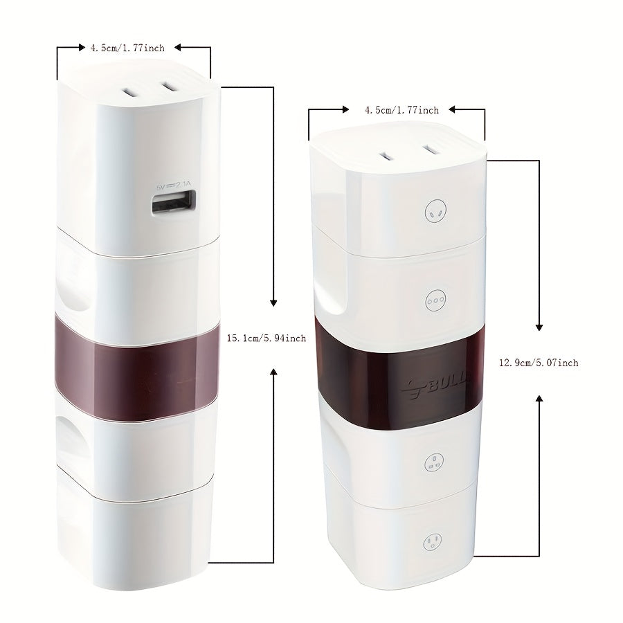 Adaptador de corriente universal para viajes con enchufes US UK EU AU 85V-265V sin batería