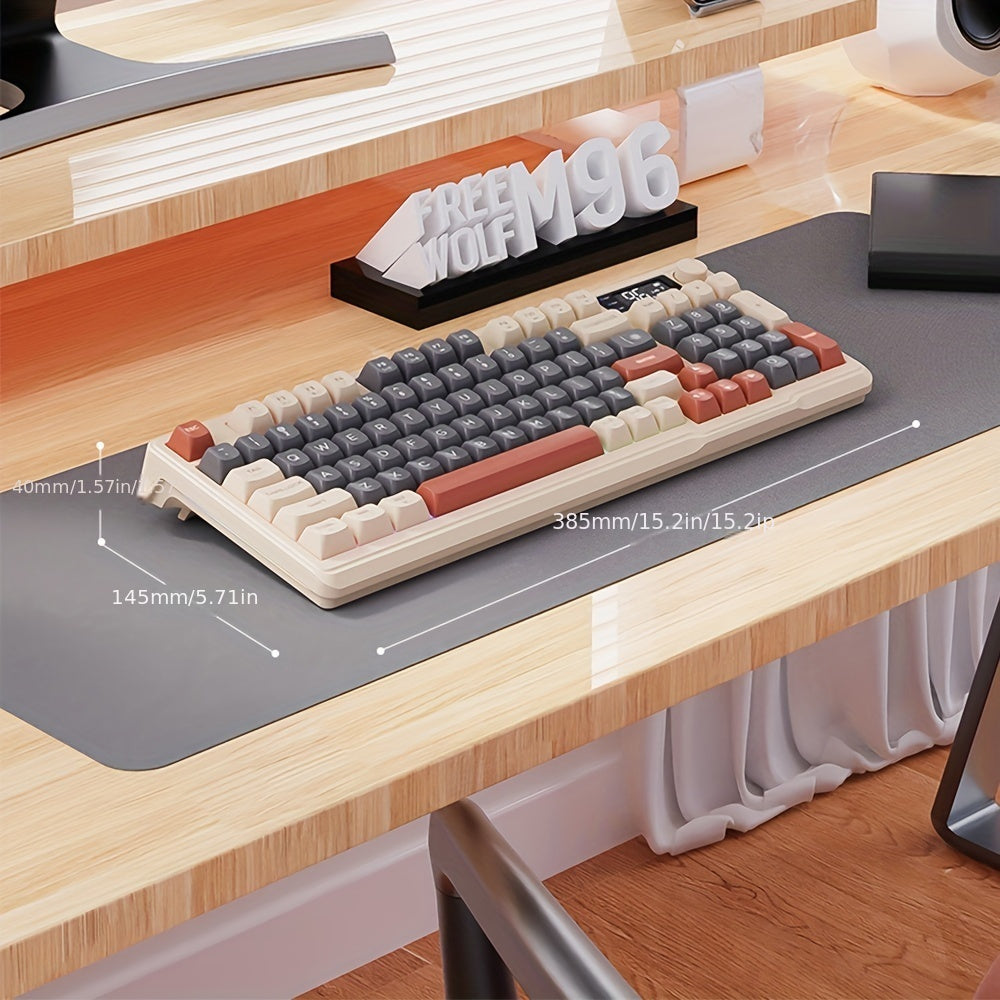 Teclado inalámbrico para juegos 2.4GHz Bluetooth RGB retroiluminado con sensación mecánica compacto TKL recargable