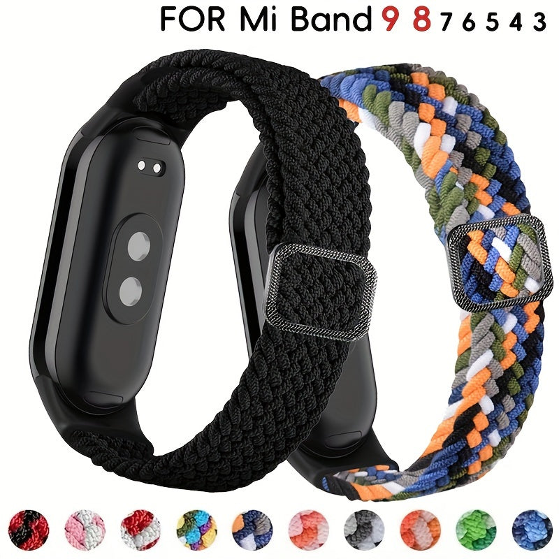 Nylon Elastic Wristband for Xiaomi Smartwatch Compatible with Mi Band 3 4 5 6 7 8 9