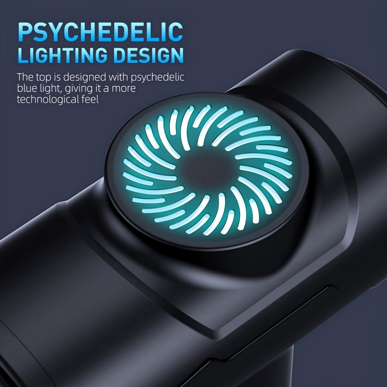 Deep Tissue Massage Gun with 8 Heads 6 Speeds Rechargeable Handheld Electric Muscle Massager