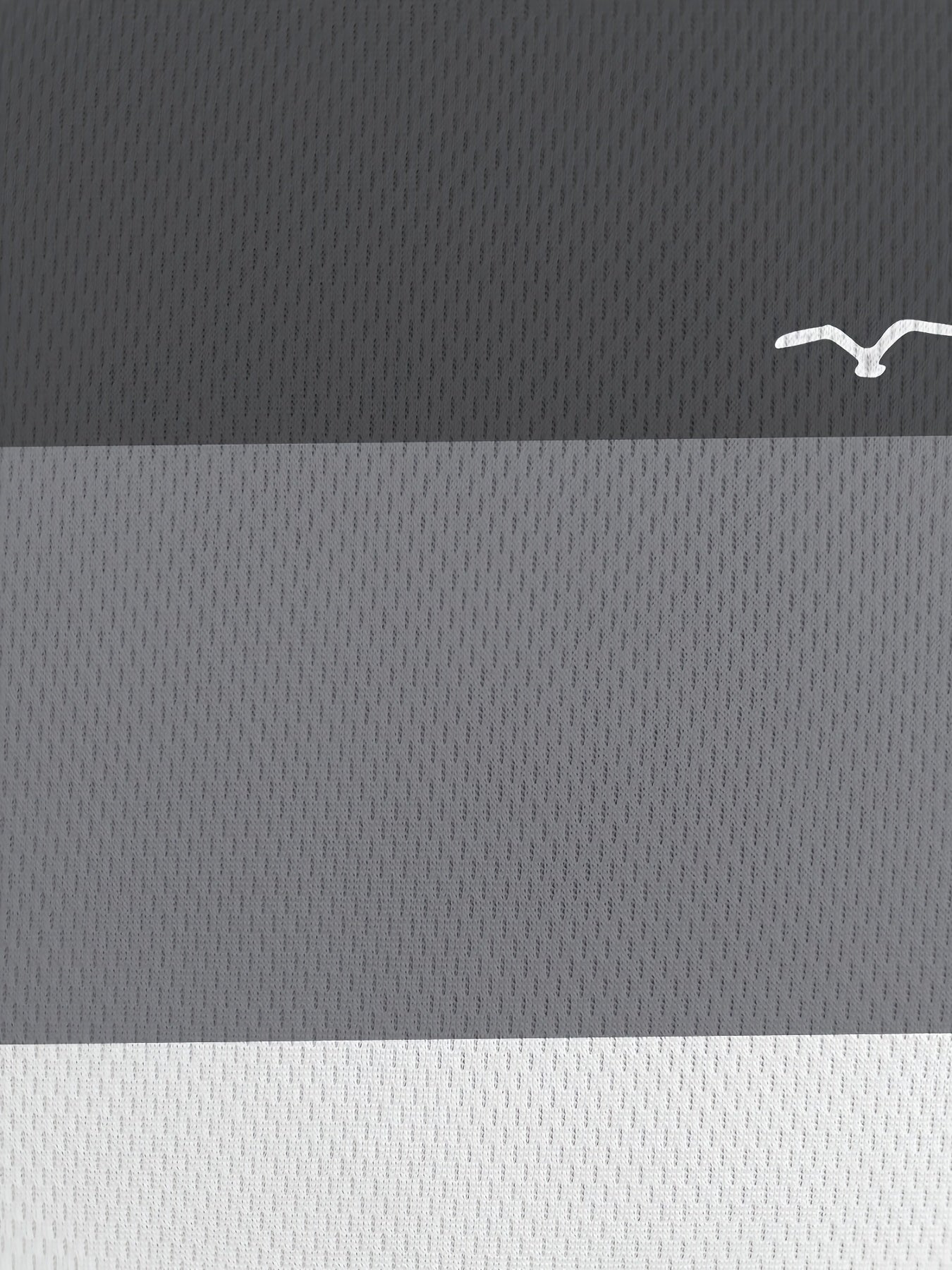 Erkaklar uchun tasodifiy seagull grafik futbolka, 3D bosma, qisqa yeng, krujka bo'yin, polyester/spandeks aralashmasi, ozgina cho'ziluvchan, oddiy moslik, qora/oq/xiralik.