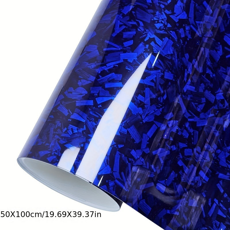 Karbon PET Rainbow Laser Qadoqlash Rulonli Yopishtiruvchi Avtomobilni Qoplash uchun