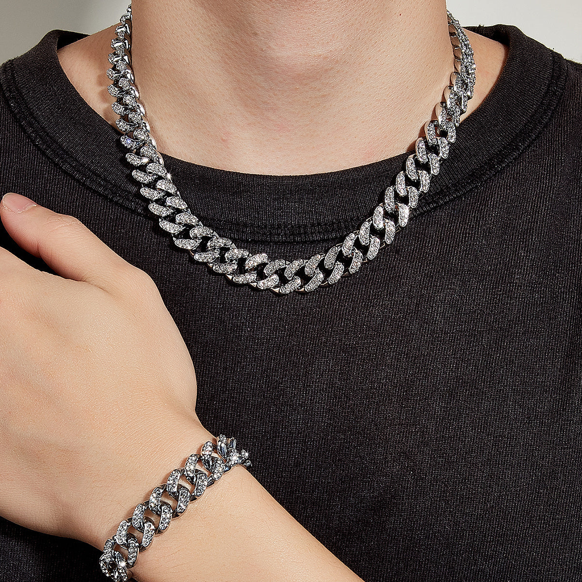 Personalized Silver Bracelet Necklace for Women with Adjustable Chain