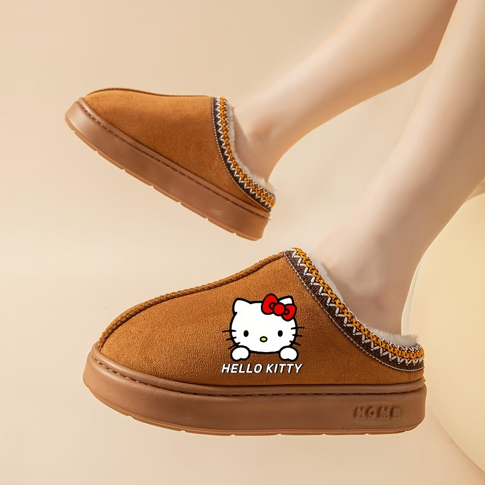 Women's Plush Indoor Slippers Soft Cozy Casual House Shoes