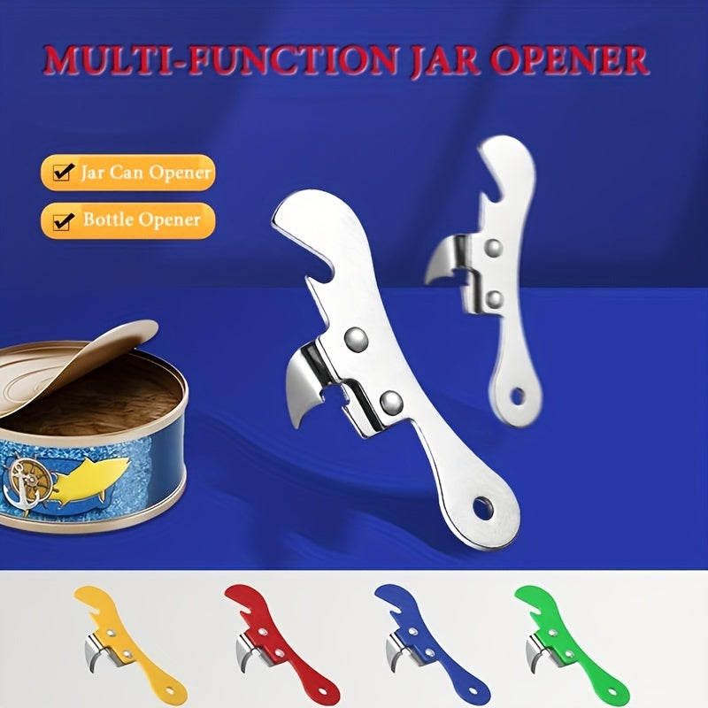 Portable Bottle and Can Opener 1pc for Emergency Parties Kitchen in 5 Colors