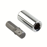 2 Pack 1/4 Inch Drive Impact Sockets and Drill Adapter Set