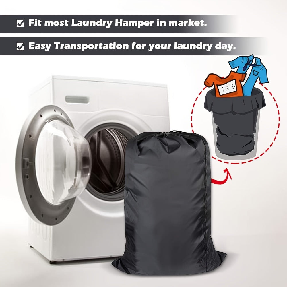 Portable Laundry Bag with Drawstring for Travel and Storage Machine Washable