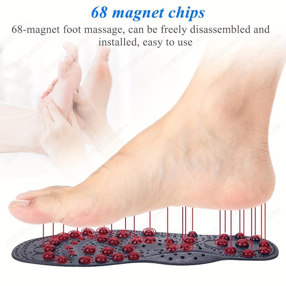 Unisex Magnetic Shoe Insoles with Massage Points for Comfortable Walks