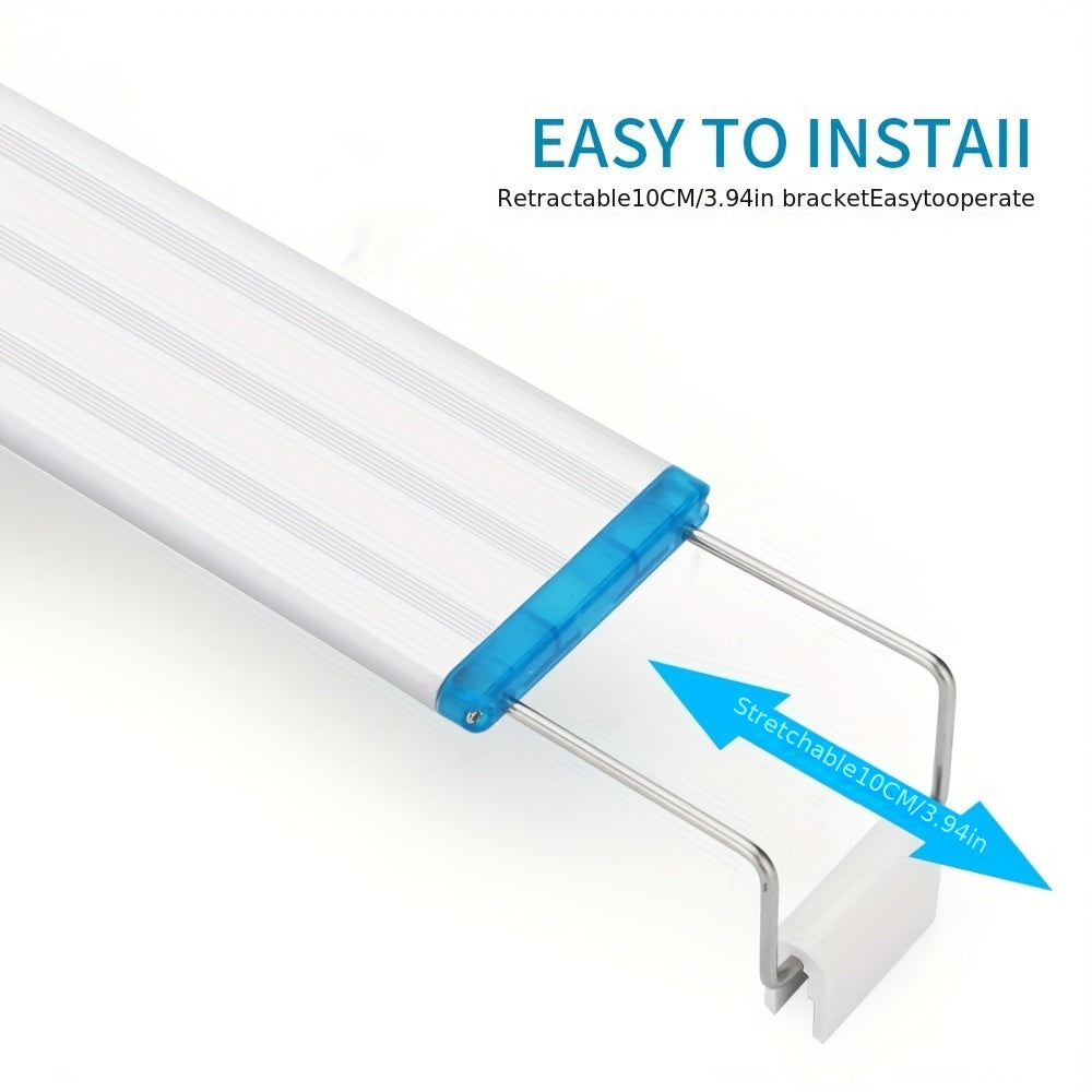 Ultra-Thin LED Aquarium Light Blue White Spectrum 220V for Fish Tank Landscaping