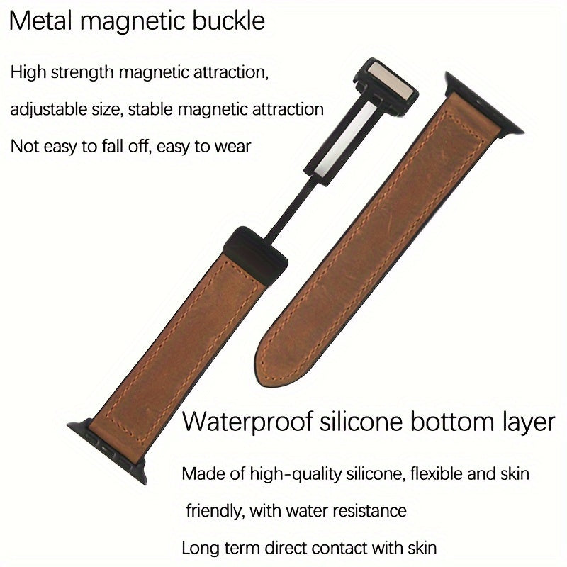 Magnetic Buckle Watch Band for Apple Watch Ultra Series 9/8/7/6/5/4/3/2/1/SE