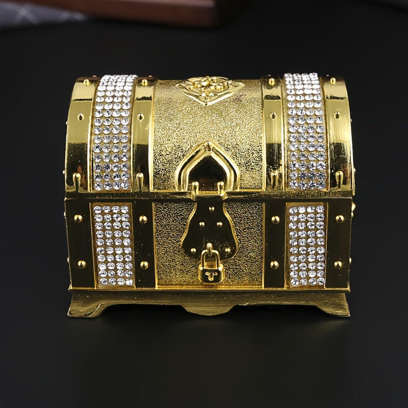 Ретро металлический пиратский сундук для хранения и подарка