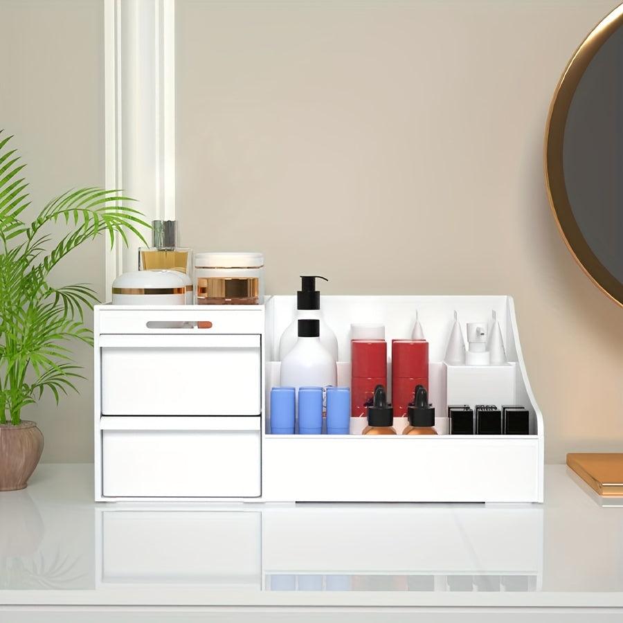 Большой органайзер для хранения косметики и кистей для ухода за кожей