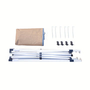 Quyoshdan himoya, kampirlik, ochiq teraslar, shamol va yomg'irdan himoya, savdo ko'rgazmalari, ochiq partiyalar uchun soyali pop-up tijorat palatkalari. Ular qozonlar, po'lat ramka va saqlash sumkasini o'z ichiga oladi.