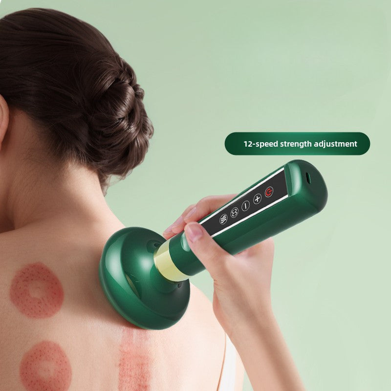 12 daraja intensivlik, LCD displey va sozlanadigan tezlik bilan quvvatlanadigan elektr vakuum massaj qiluvchi. Keksalar uchun ajoyib sovg'a.