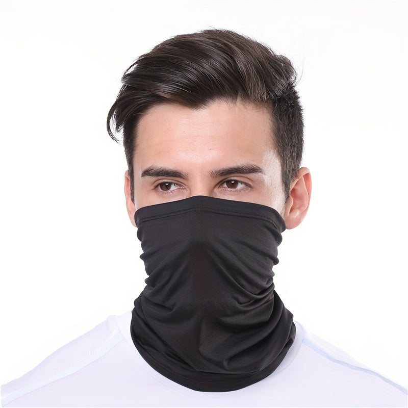 Breathable Cooling Sun Protection Scarf Polyester Woven Neck Gaiter for Outdoor Sports Cycling Dustproof Windproof