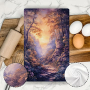 2 ta Ultra Soft Oshxona Sochiqlari to'plami, Sehrli O'rmon Tongi Sahnasi bilan, Super O'zlashtiruvchi va Oson Tozalash uchun Idish Qo'lsochiqlari, 40.64x60.96 sm, Uy uchun Go'zal Tabiatga Ilhomlangan Dekor, Idishlarni quritish uchun mukammal