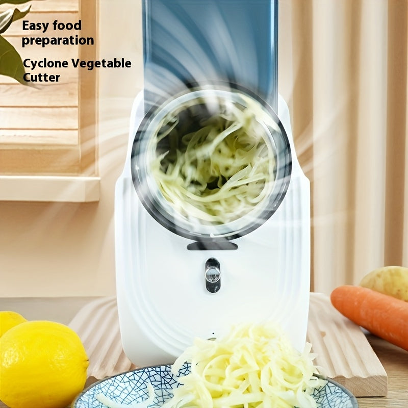 Picadora eléctrica multifuncional para verduras, para rebanar y rallar