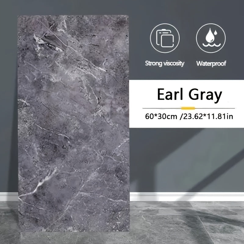 20 dona oq marmar vinil plitkalar oshxona va hammom uchun orqa panel uchun 59.97x30 sm peel and stick