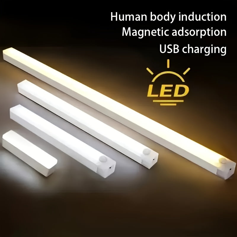 100mm LED Motion Sensor Night Light USB Rechargeable Wall Mount Indoor Dimmable